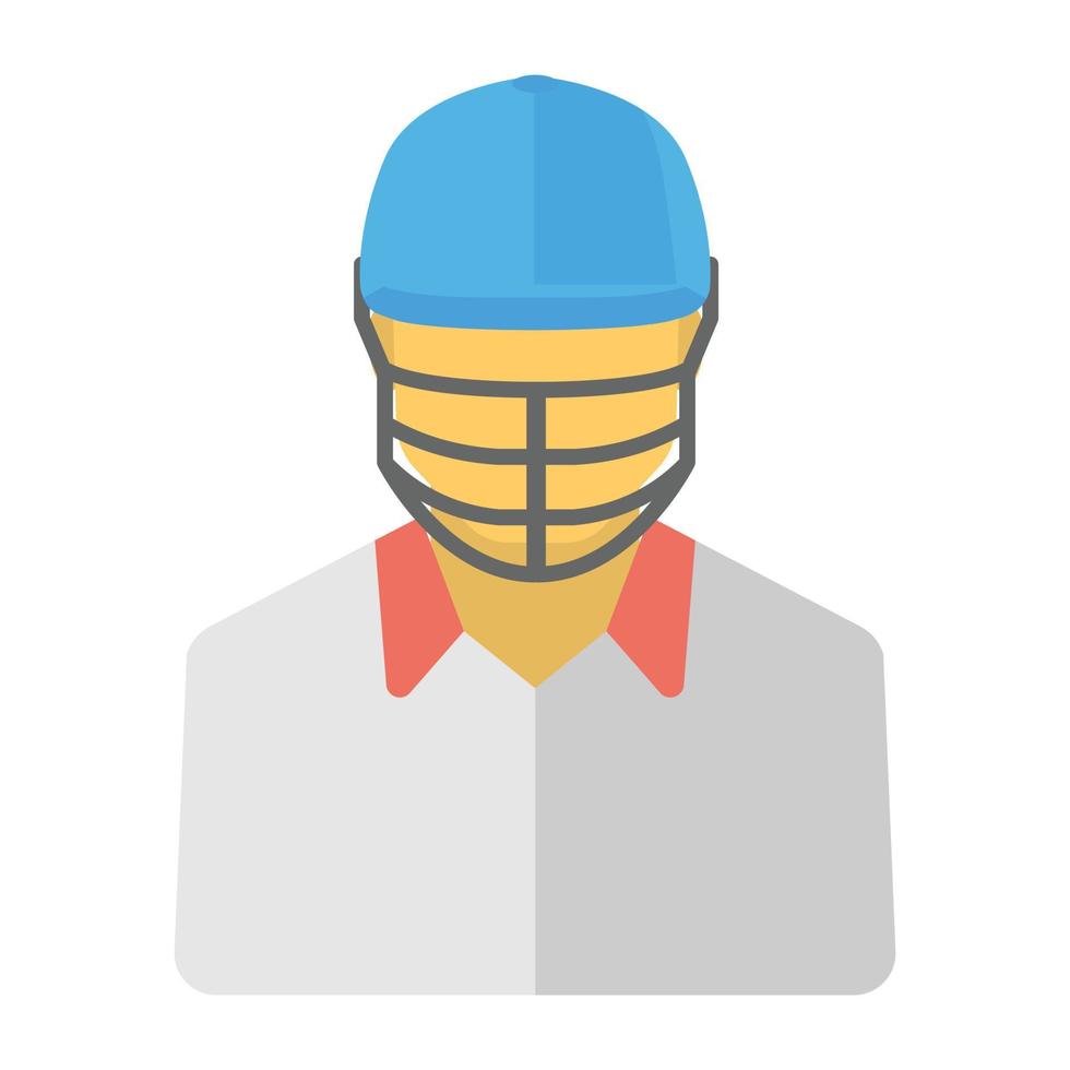 Trendy Cricketer Concepts vector