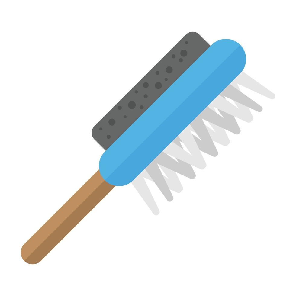 Trendy Brush Scrubber vector