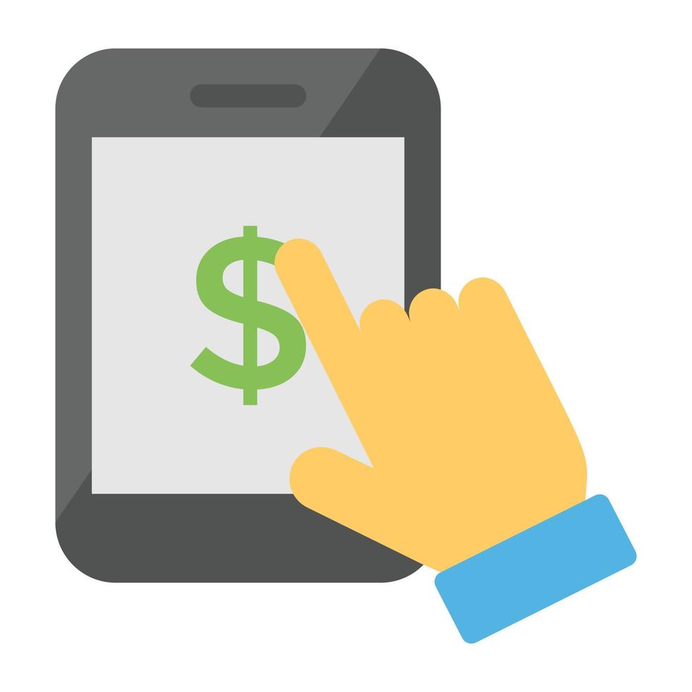 Trendy Mobile PPC vector