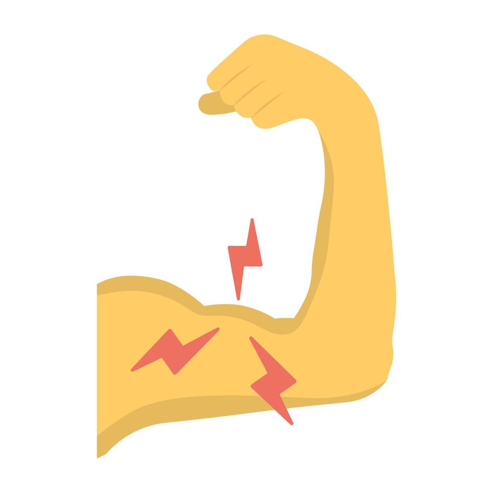 dolor muscular de moda vector