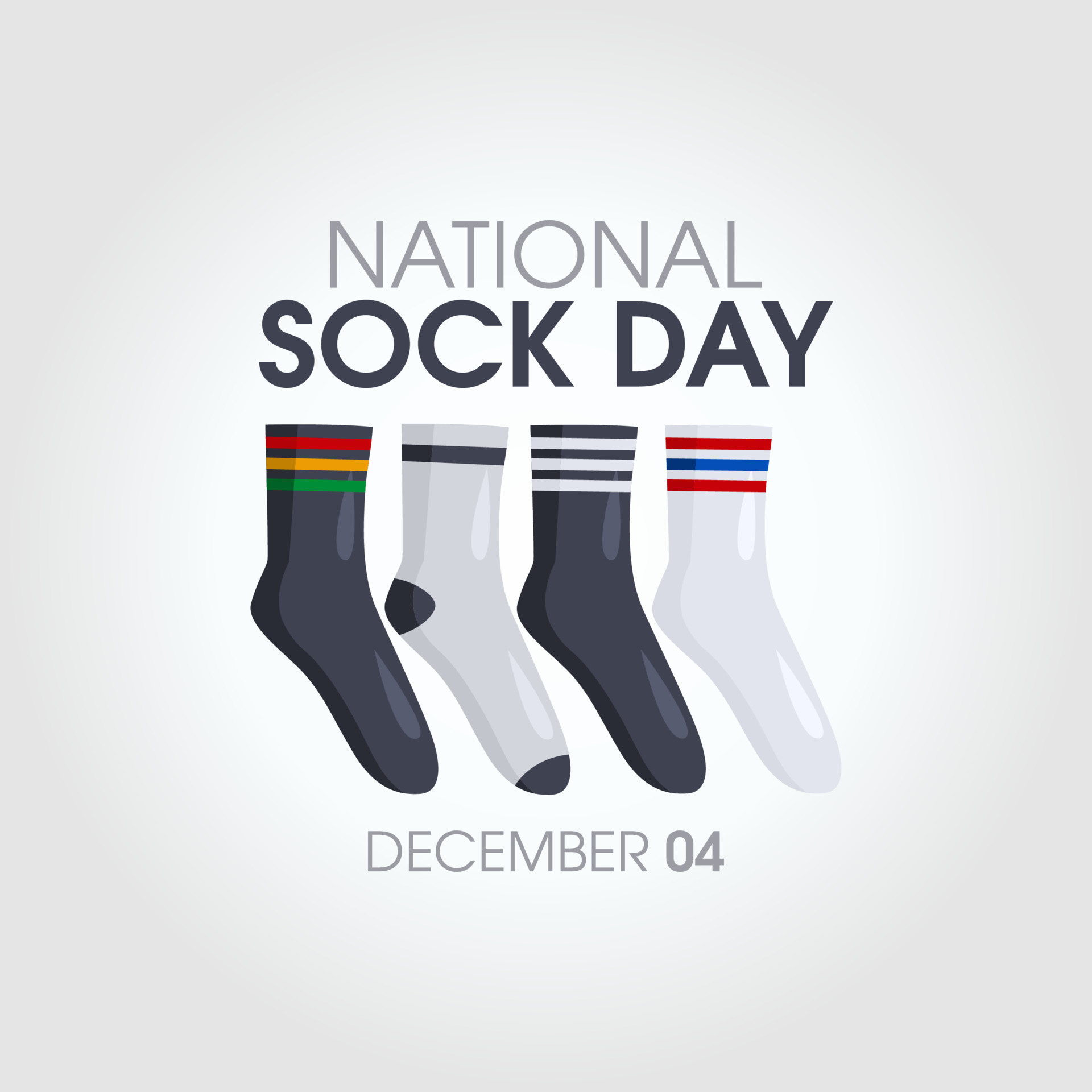 vector graphic of national sock day good for national sock day