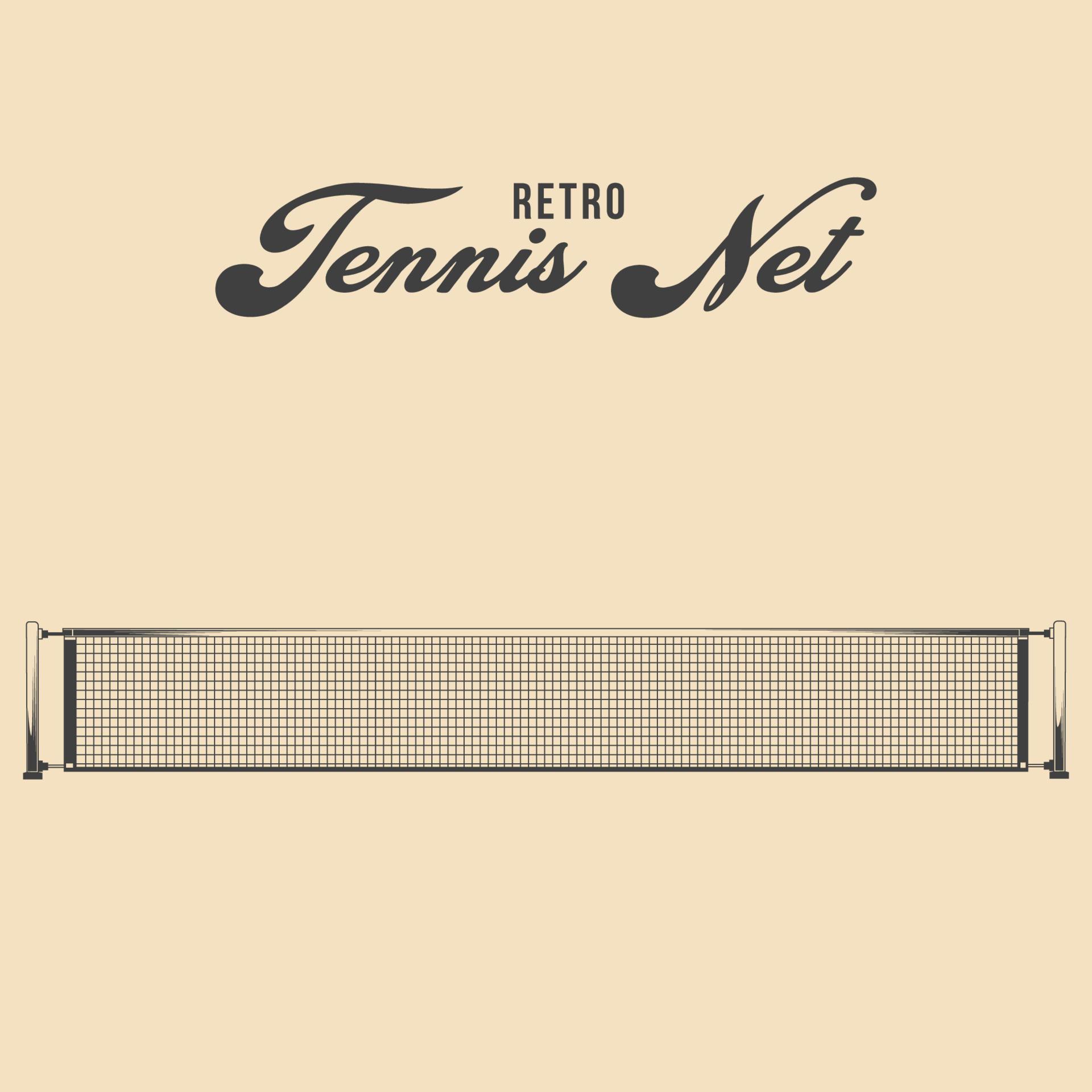 Retro Tennis Net Vector Illustration 15005738 Vector Art at Vecteezy