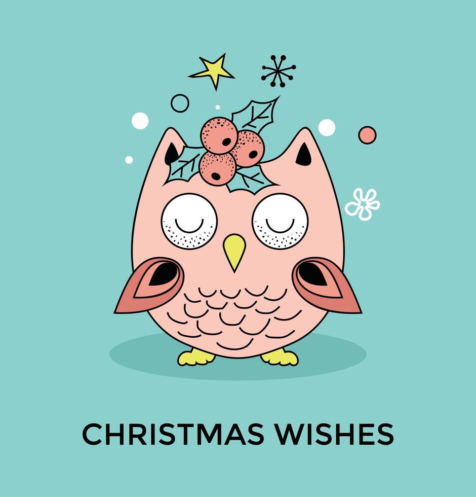 Trendy Christmas Wishes vector
