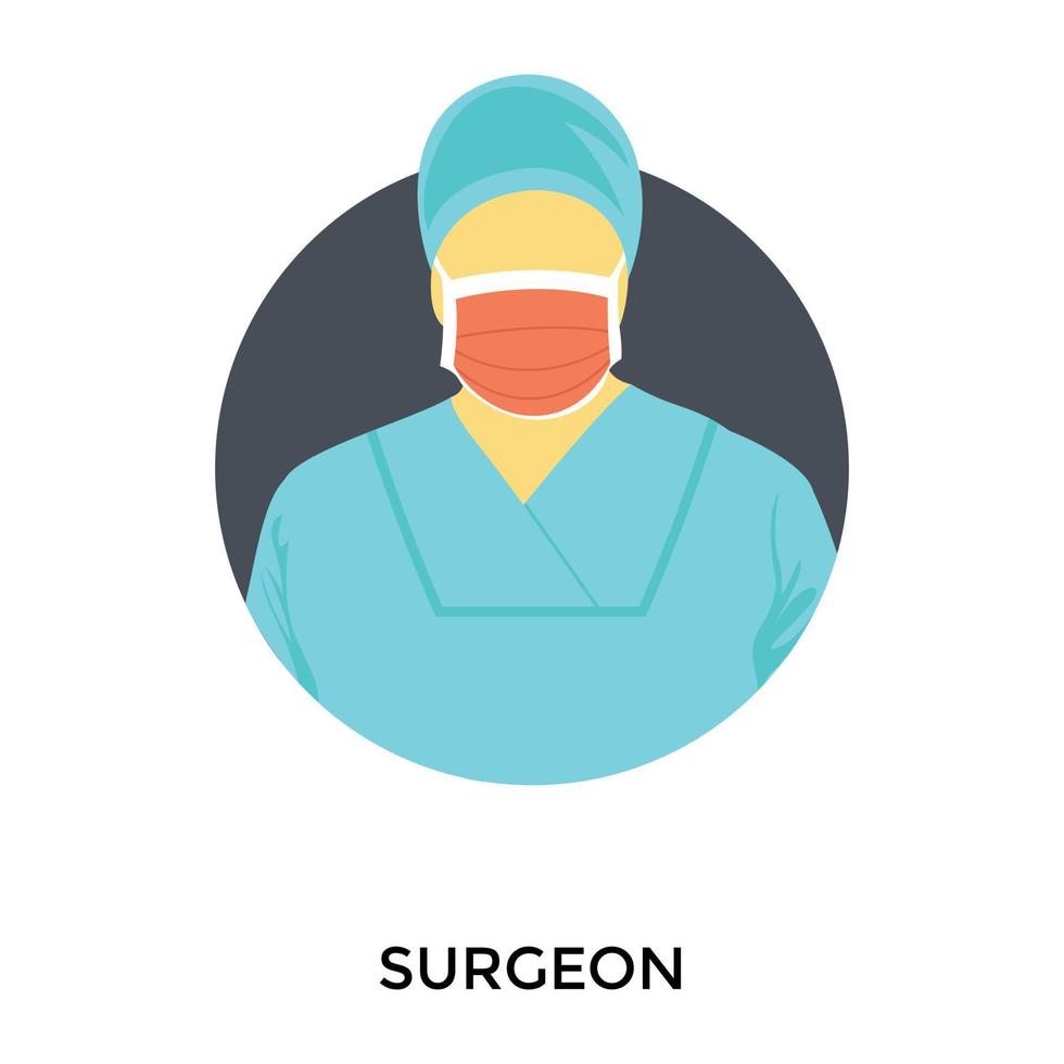 Trendy Surgeon Concepts vector