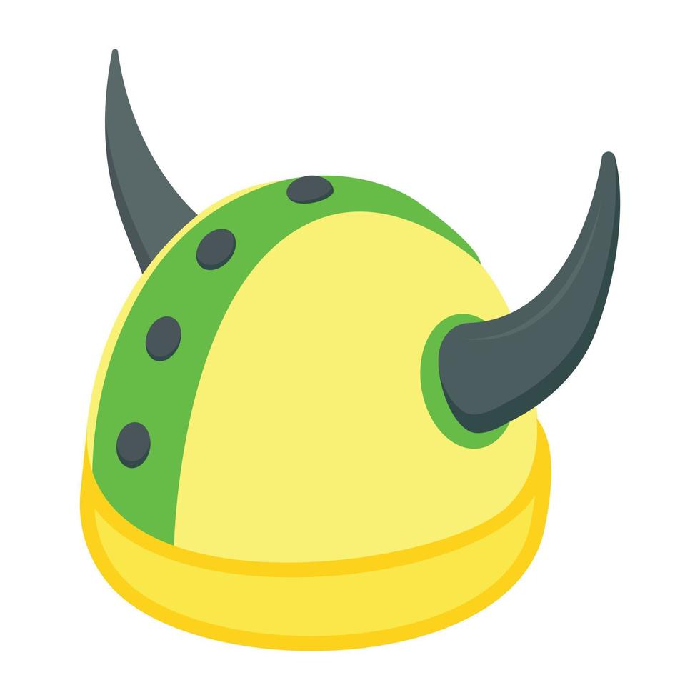 Trendy Horned Helmet vector