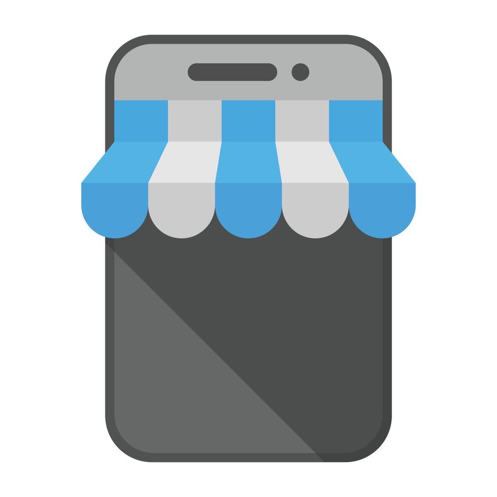 Trendy M Commerce vector