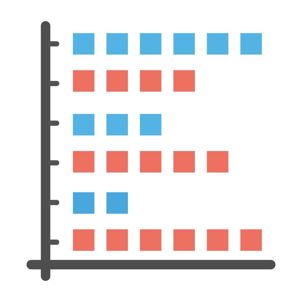 gráfico de frecuencia de moda vector