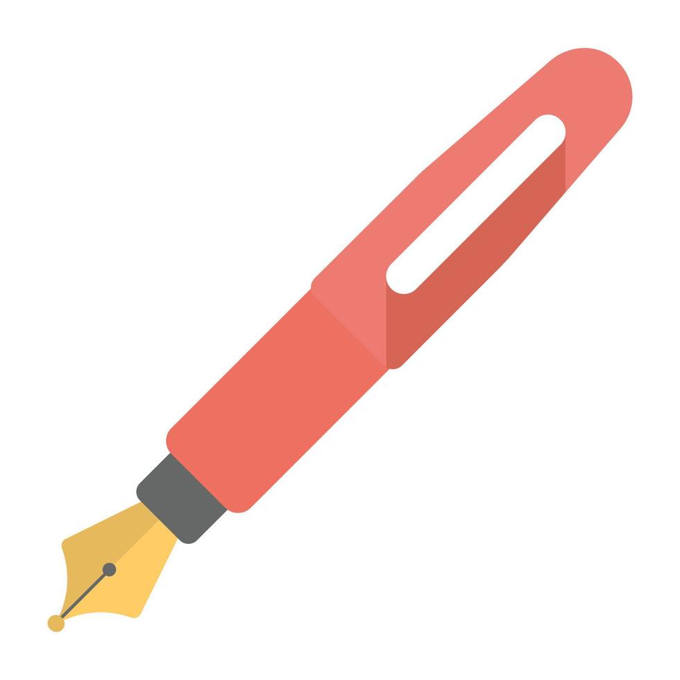 Trendy Fountain Pen vector