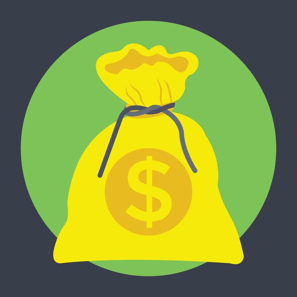 Trendy Money Sack vector