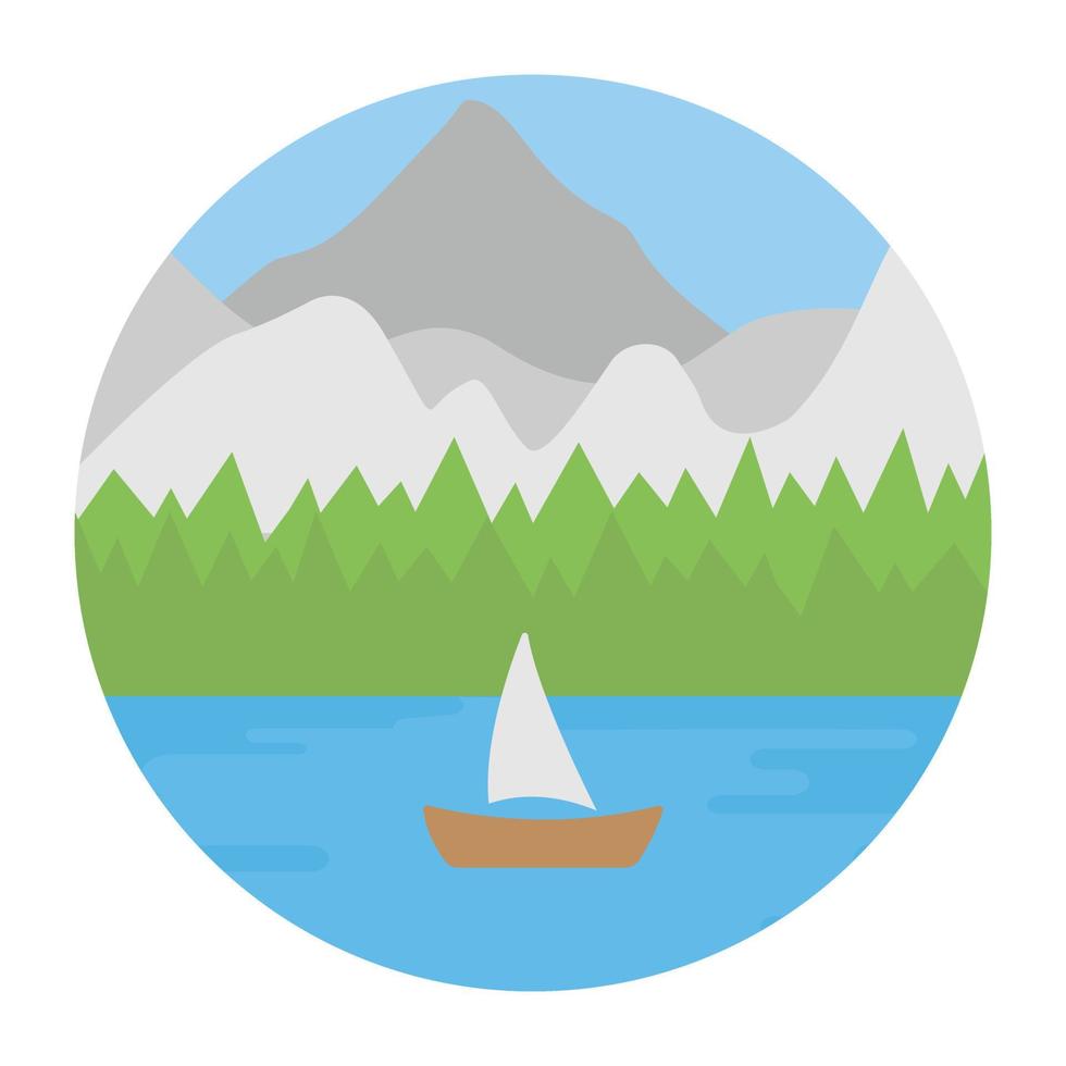 Trendy River Concepts vector