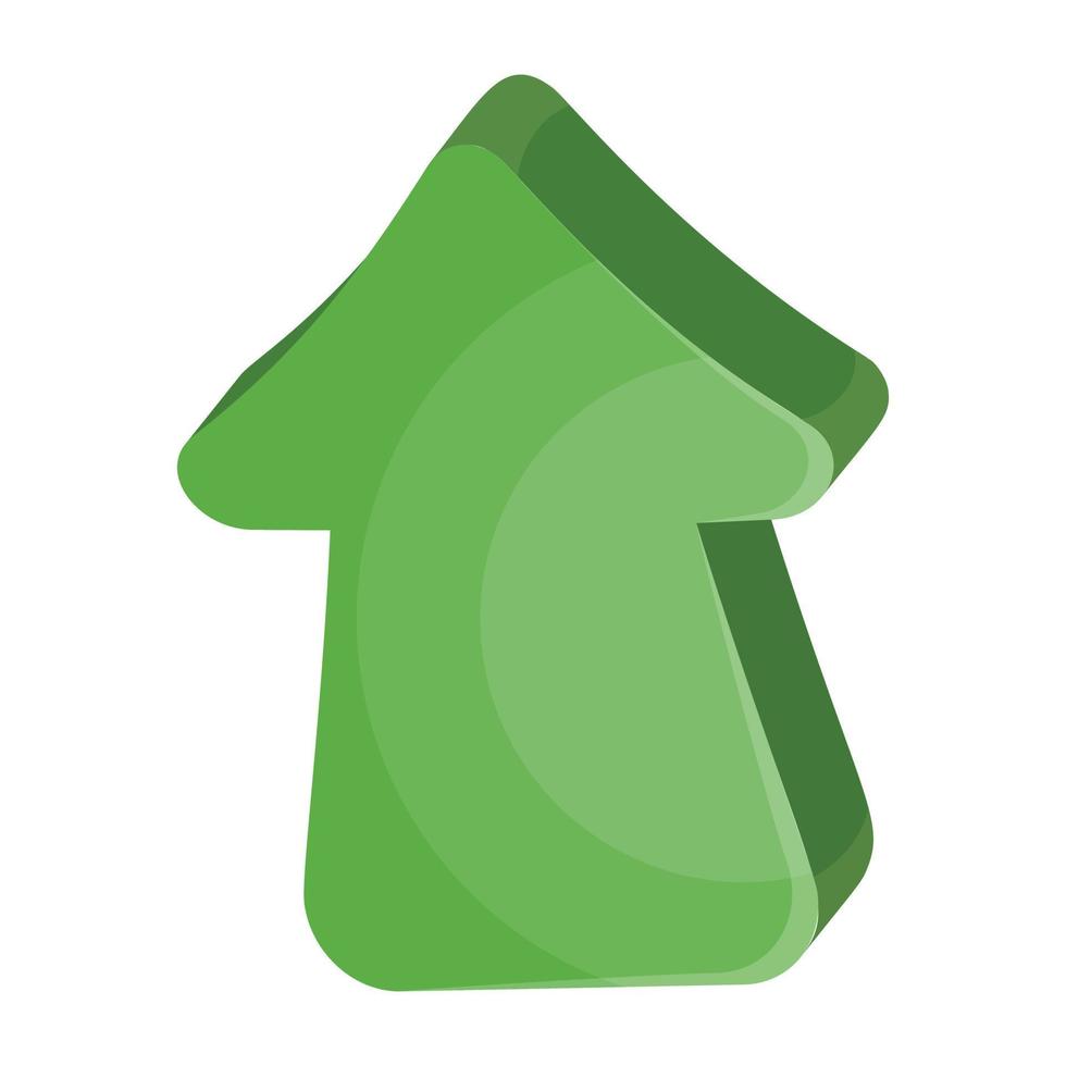 Trendy Up Arrow vector