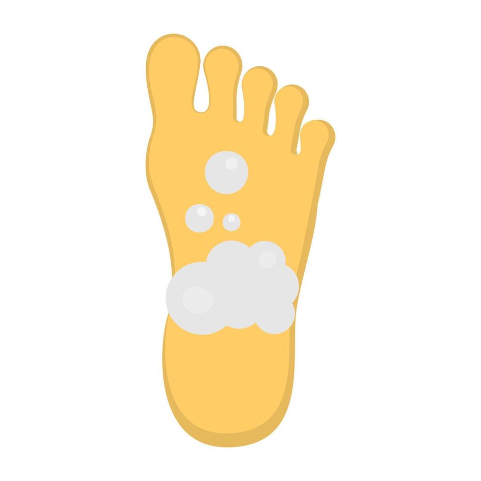 Trendy Foot Cleaning vector