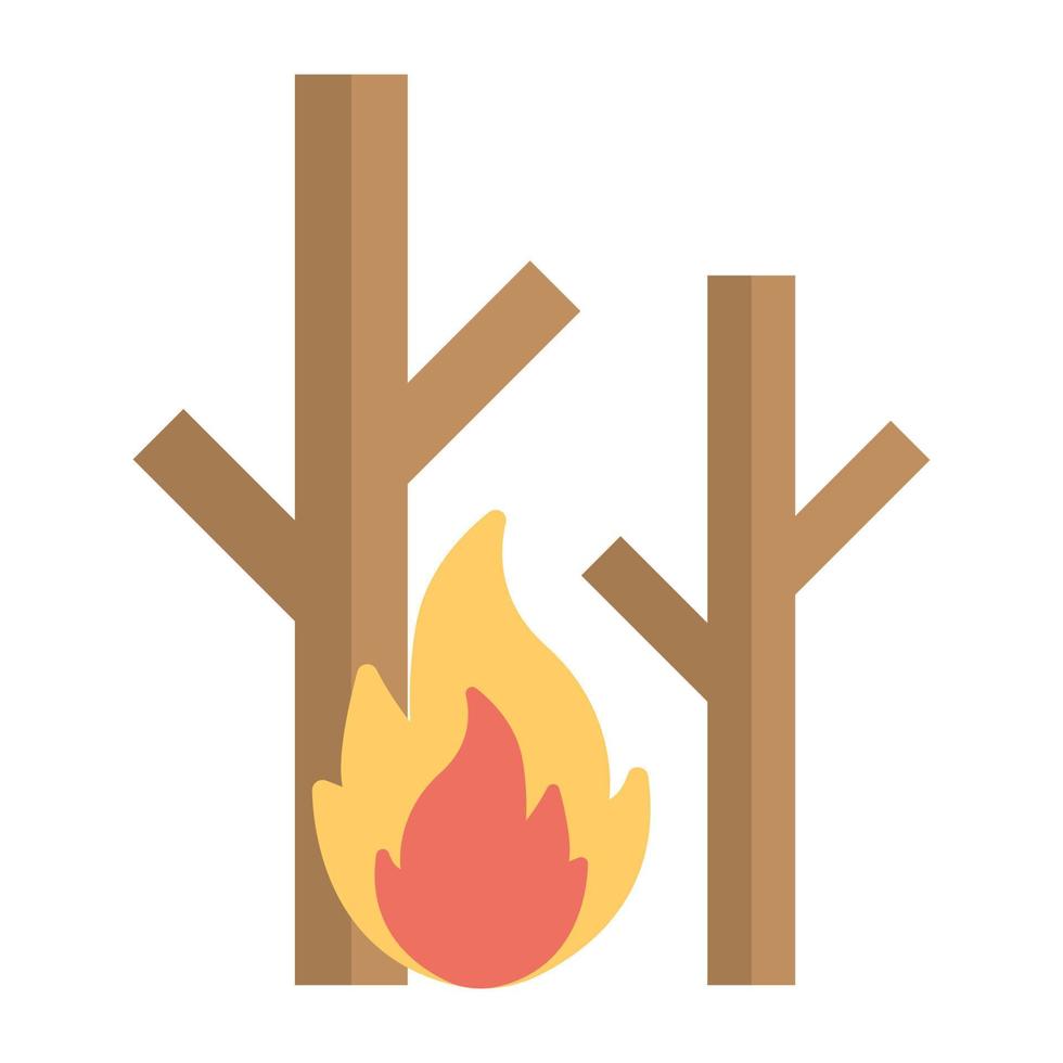 Trendy Wildfire Concepts vector