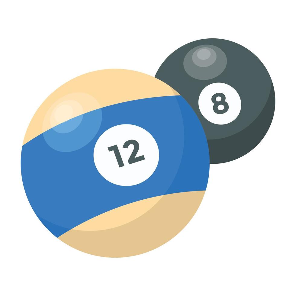 Trendy Billiard Balls 15006027 Vector Art at Vecteezy