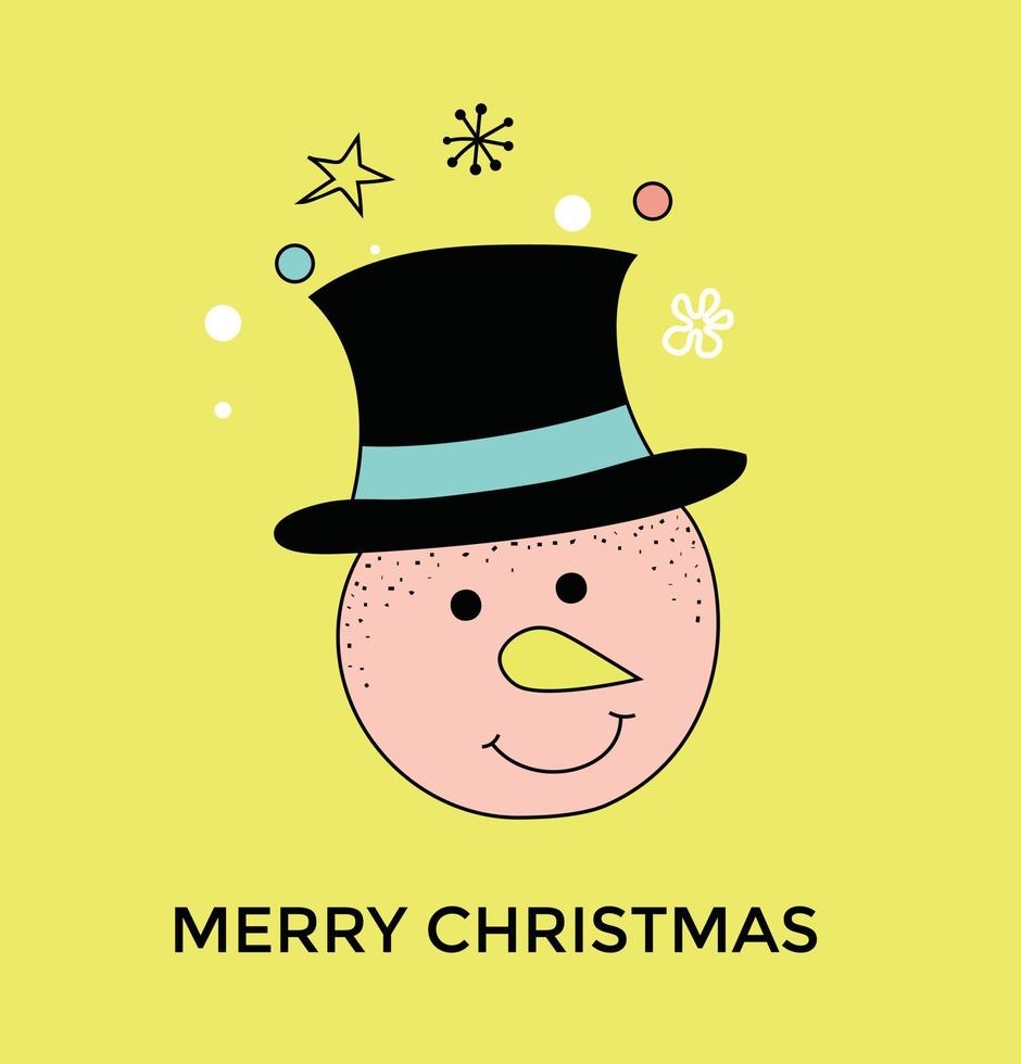 Trendy Merry Christmas vector