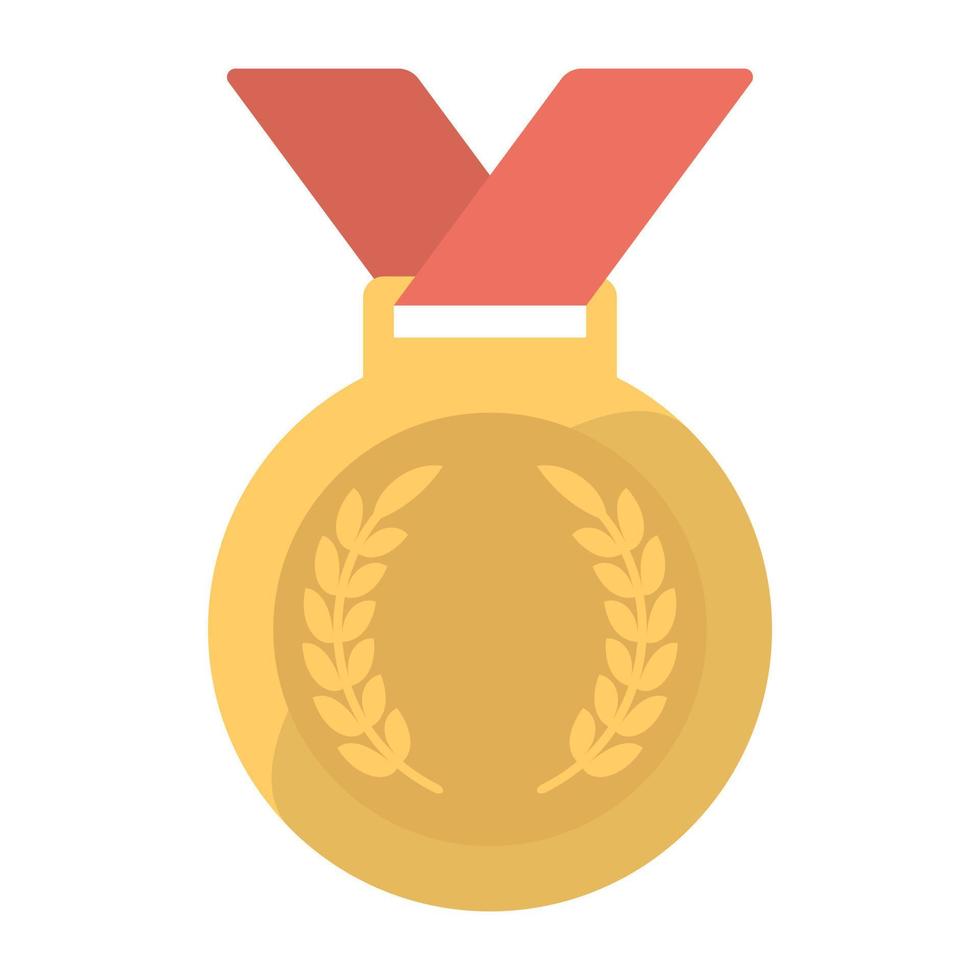 Trendy Gold Medal vector