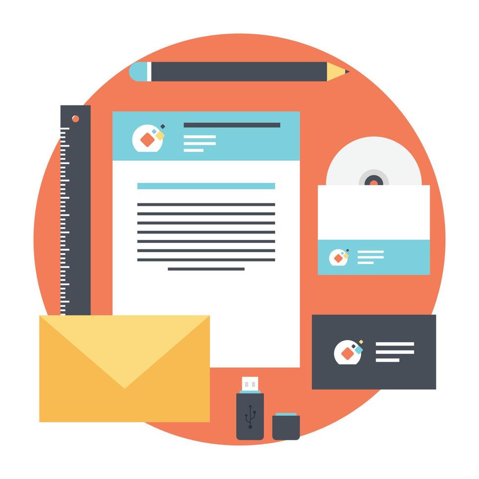 Trendy Content Marketing vector