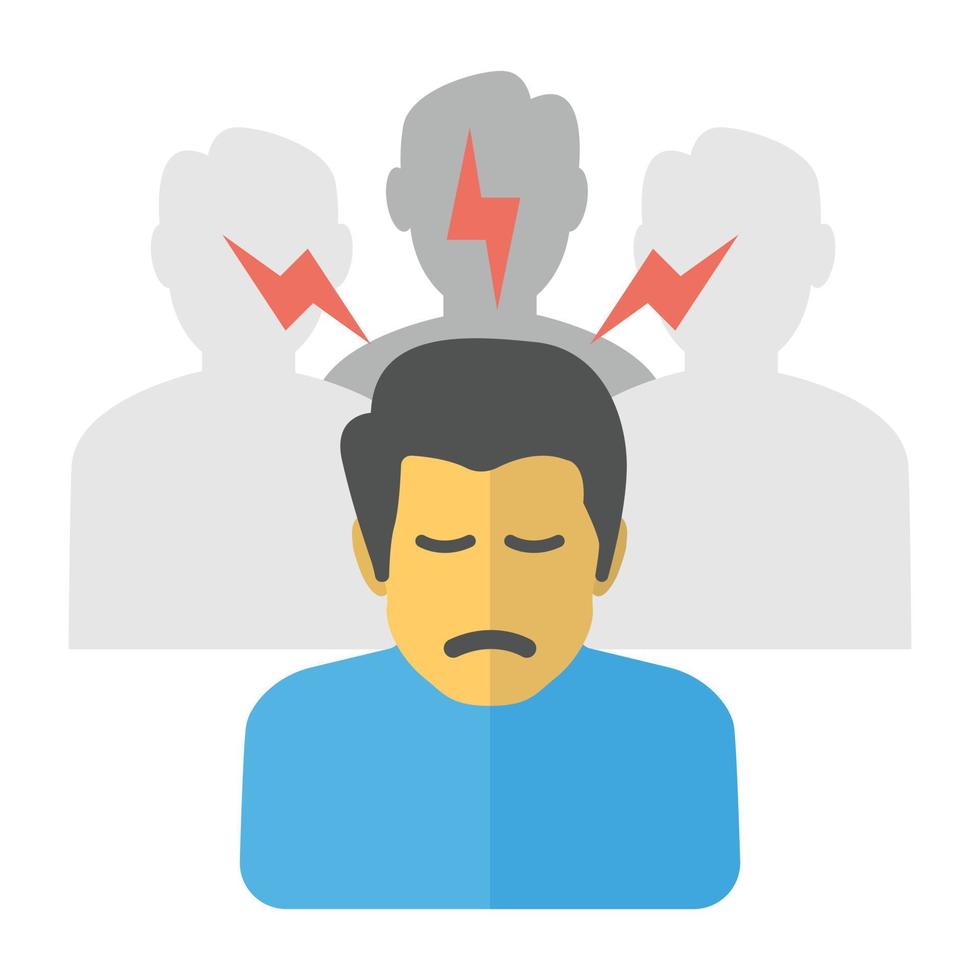 Trendy Dizziness Concepts vector