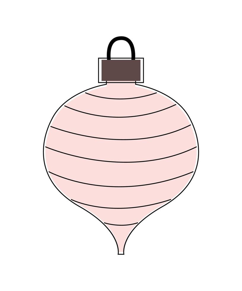 ilustración vectorial del juguete del árbol de navidad vector