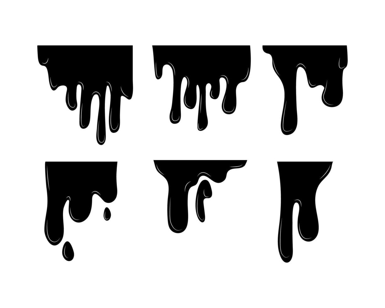 Set of Black Smudges vector