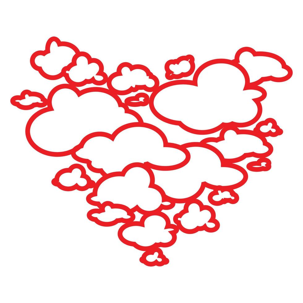 Fancy Red Heart vector