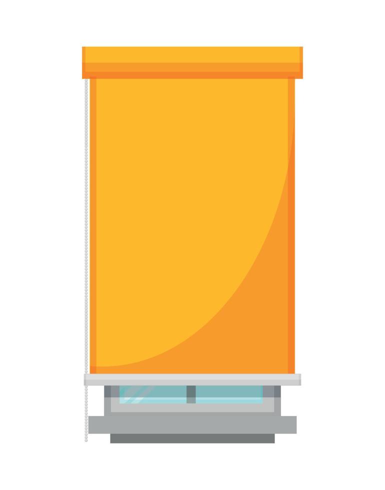 Vector illustration of window with curtain 15006308 Vector Art at Vecteezy