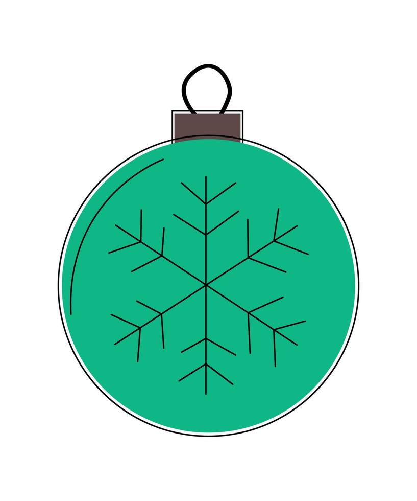 Vector illustration of Christmas tree toy