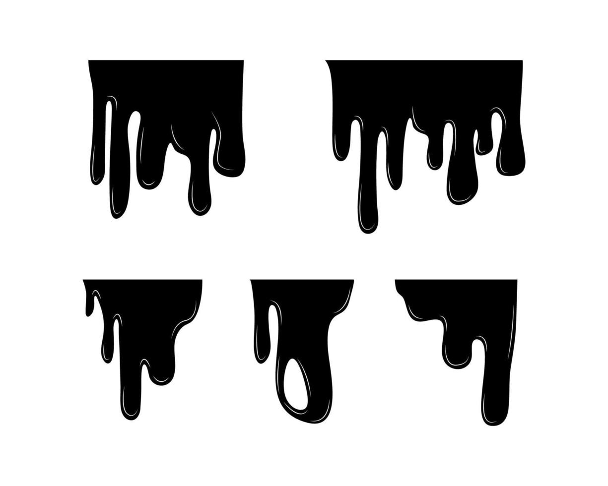 Set of Black Smudges vector