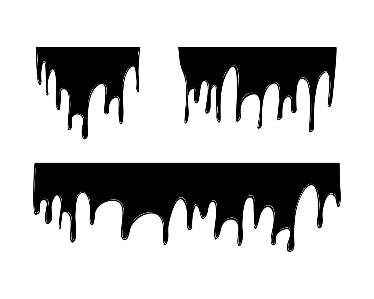 Set of Black Smudges vector