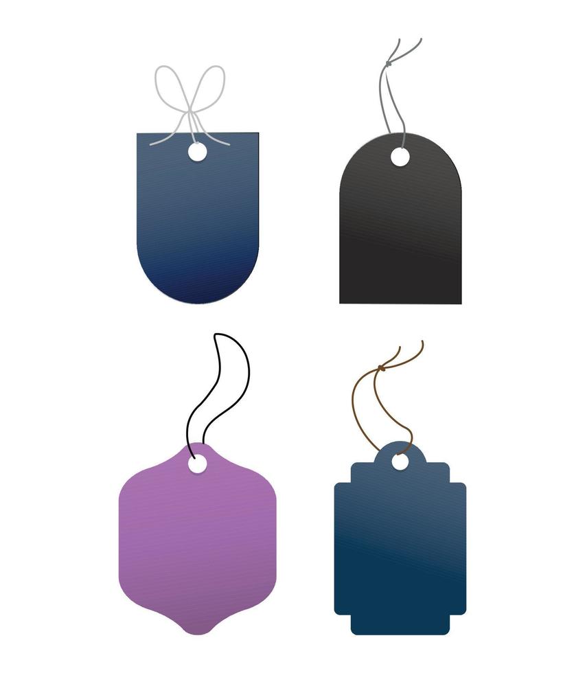 Set vector illustration of Tags