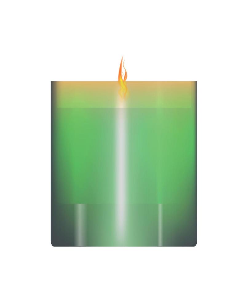 Vector illustration of Candle and Candlestick