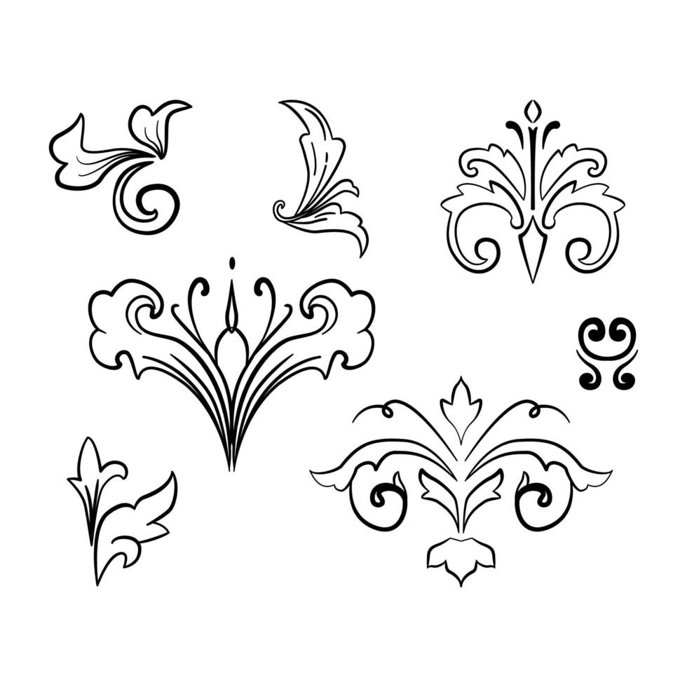 Decorative Plant Patterns vector