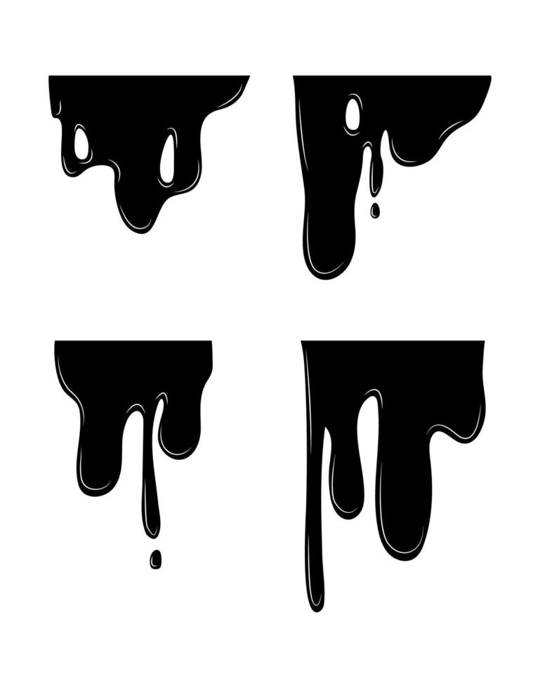 Set of Black Smudges vector