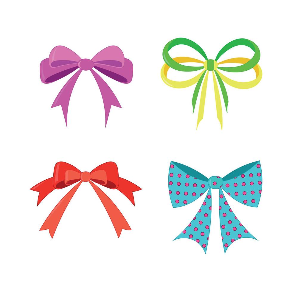 Collection of Bows vector