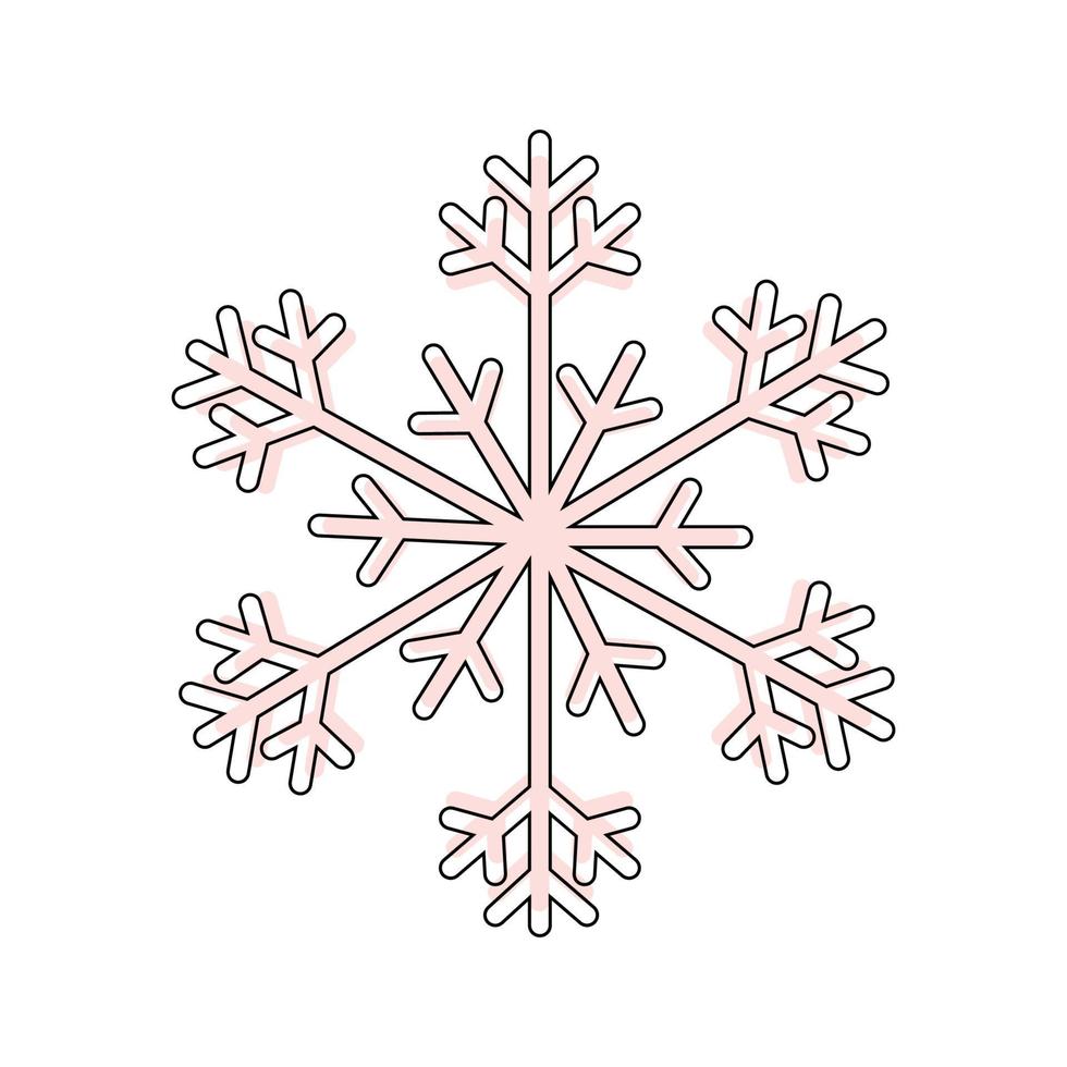 Vector illustration of snowflak