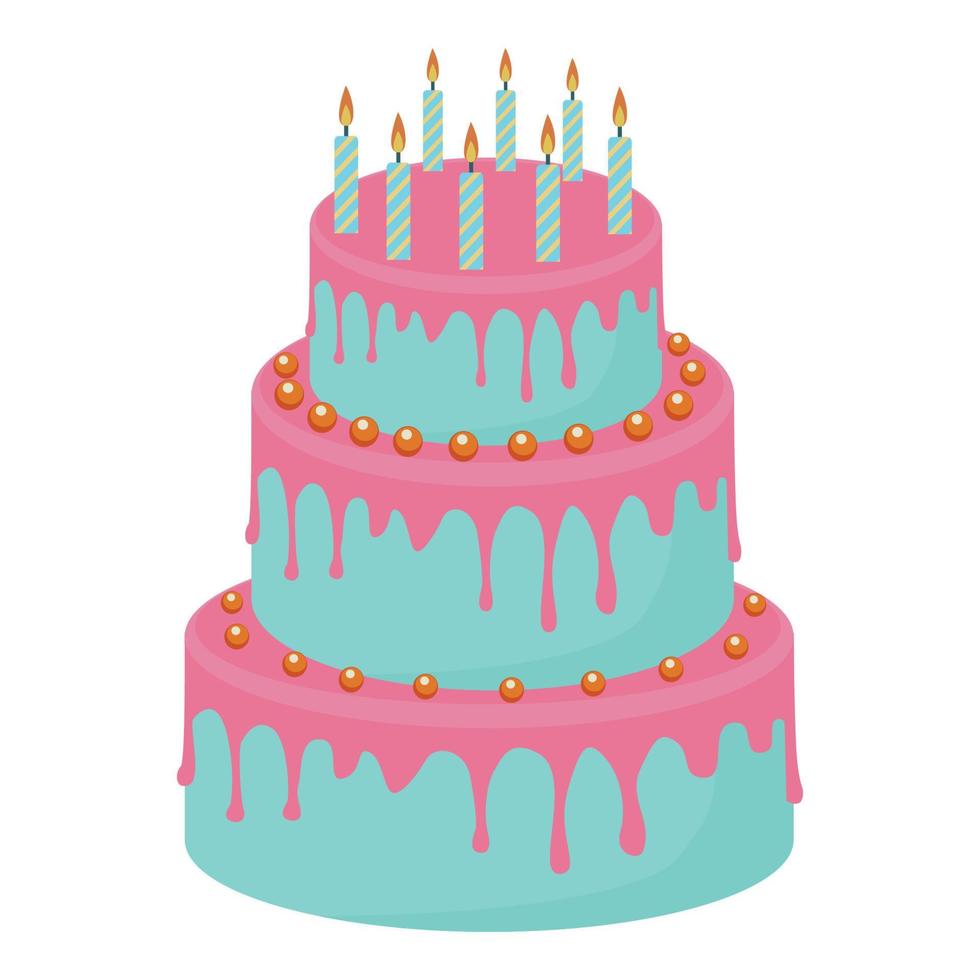 Vector illustration of cake