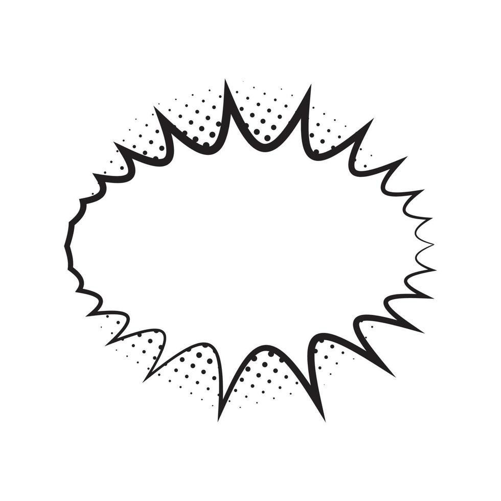 ilustración vectorial de burbuja retro vector