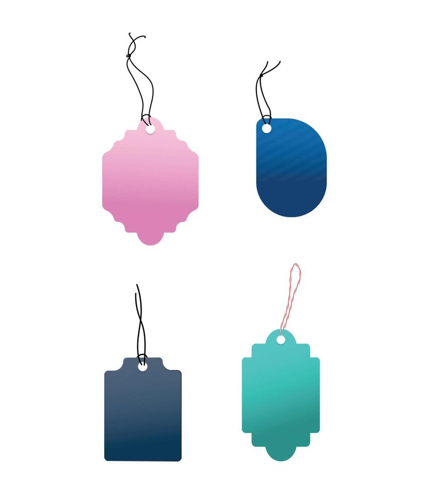 Set vector illustration of Tags