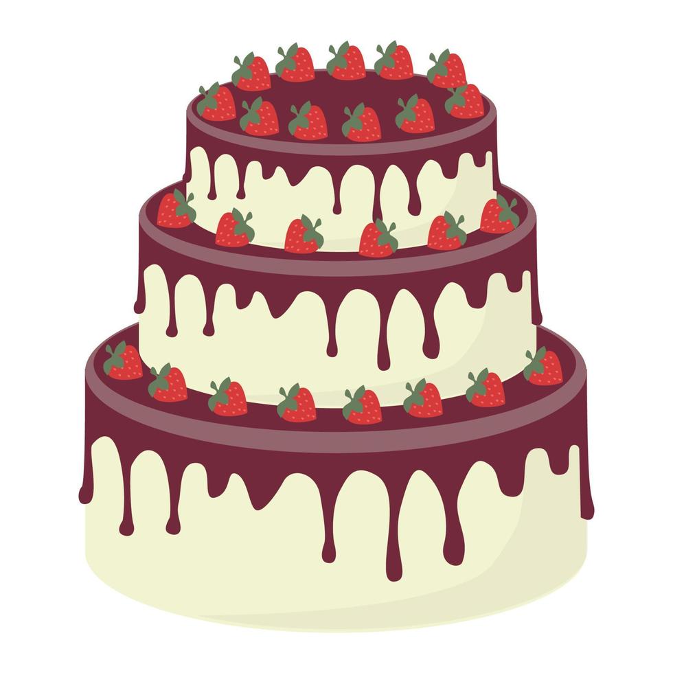 Vector illustration of cake