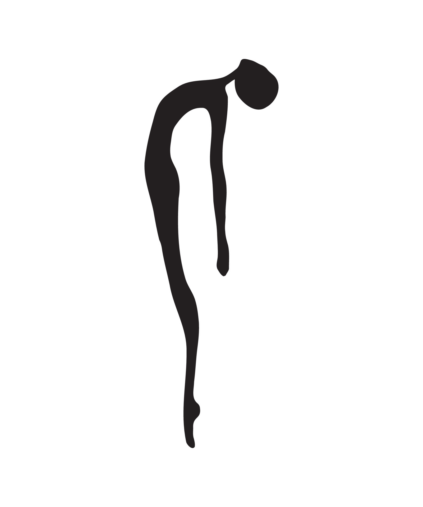 Graceful Feminine Silhouette 15006837 Vector Art at Vecteezy