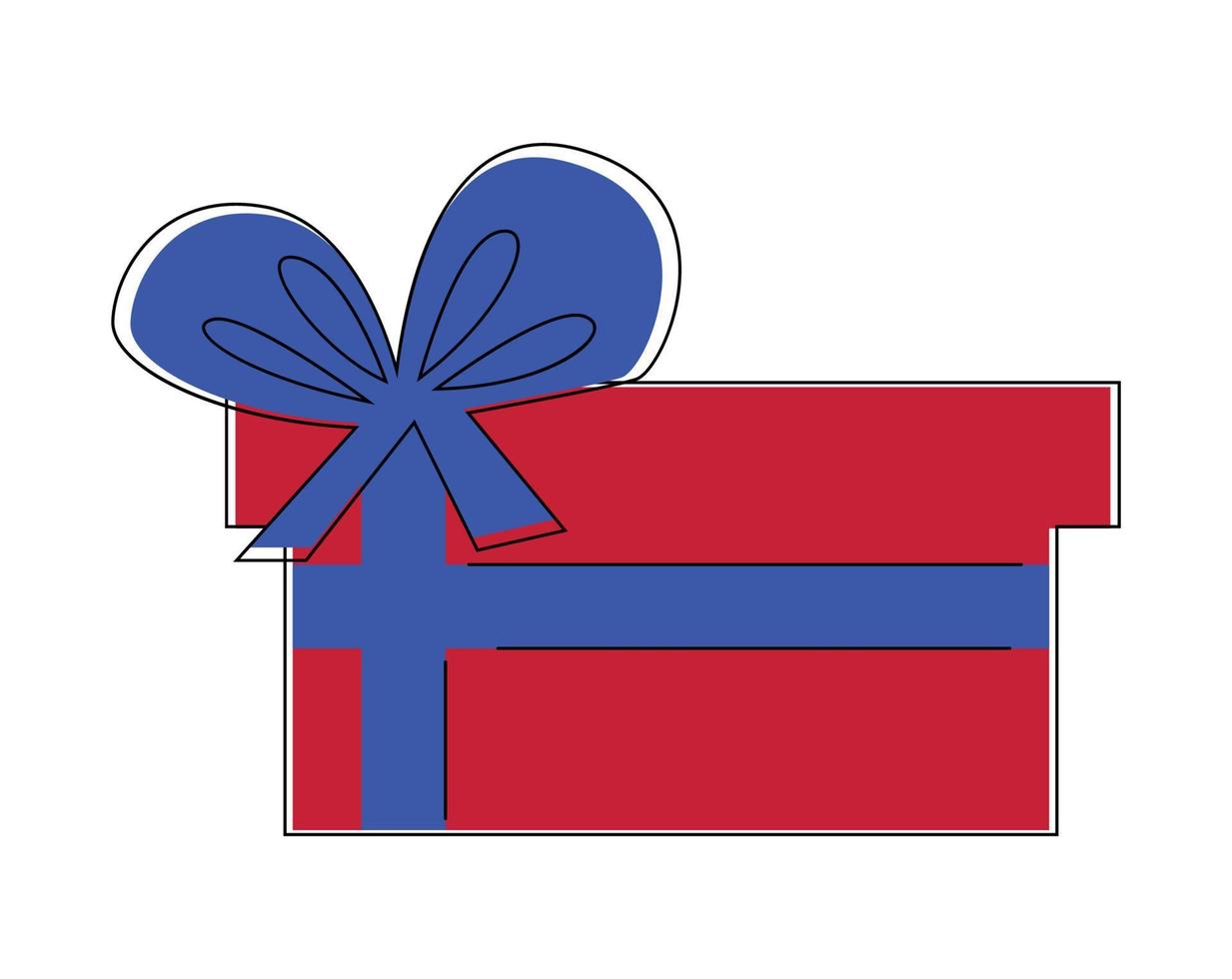 ilustración vectorial de regalo vector