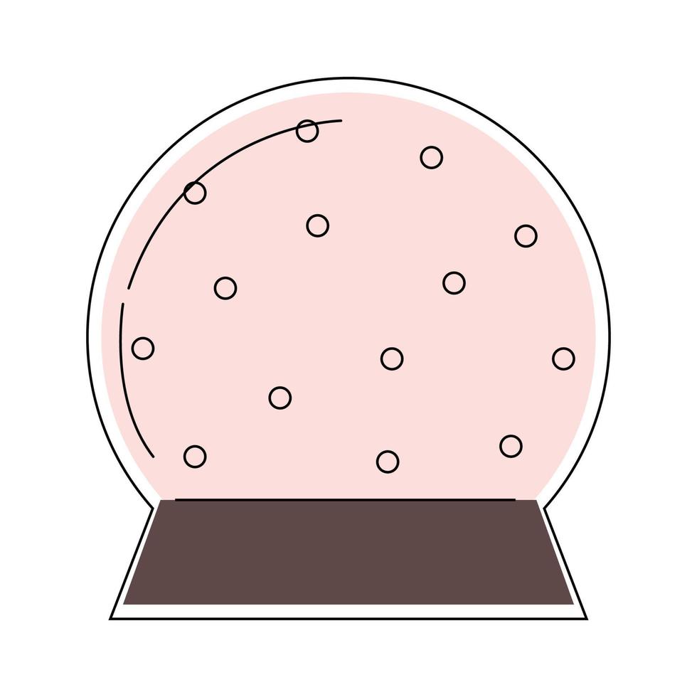 Vector illustration of Snow globe