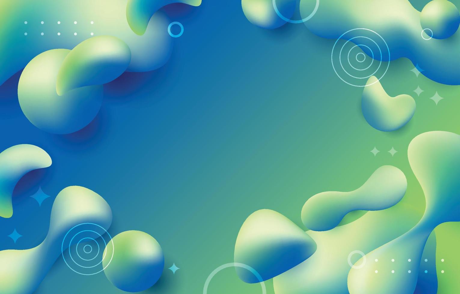 Abstract Blue and Green Combo Gradient Background vector