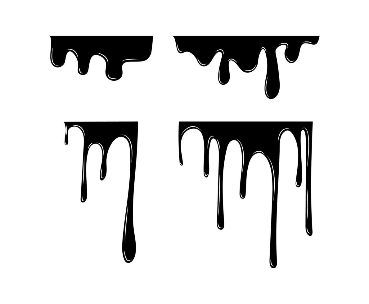 Set of Black Smudges vector