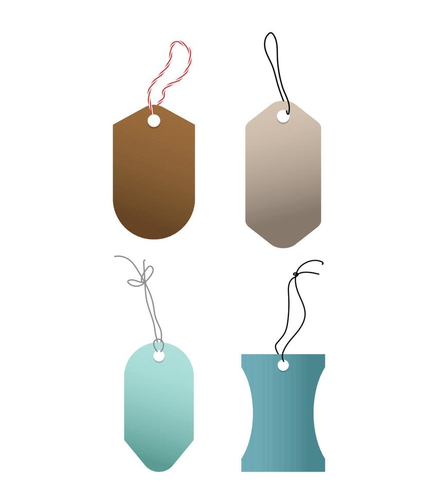 Set vector illustration of Tags