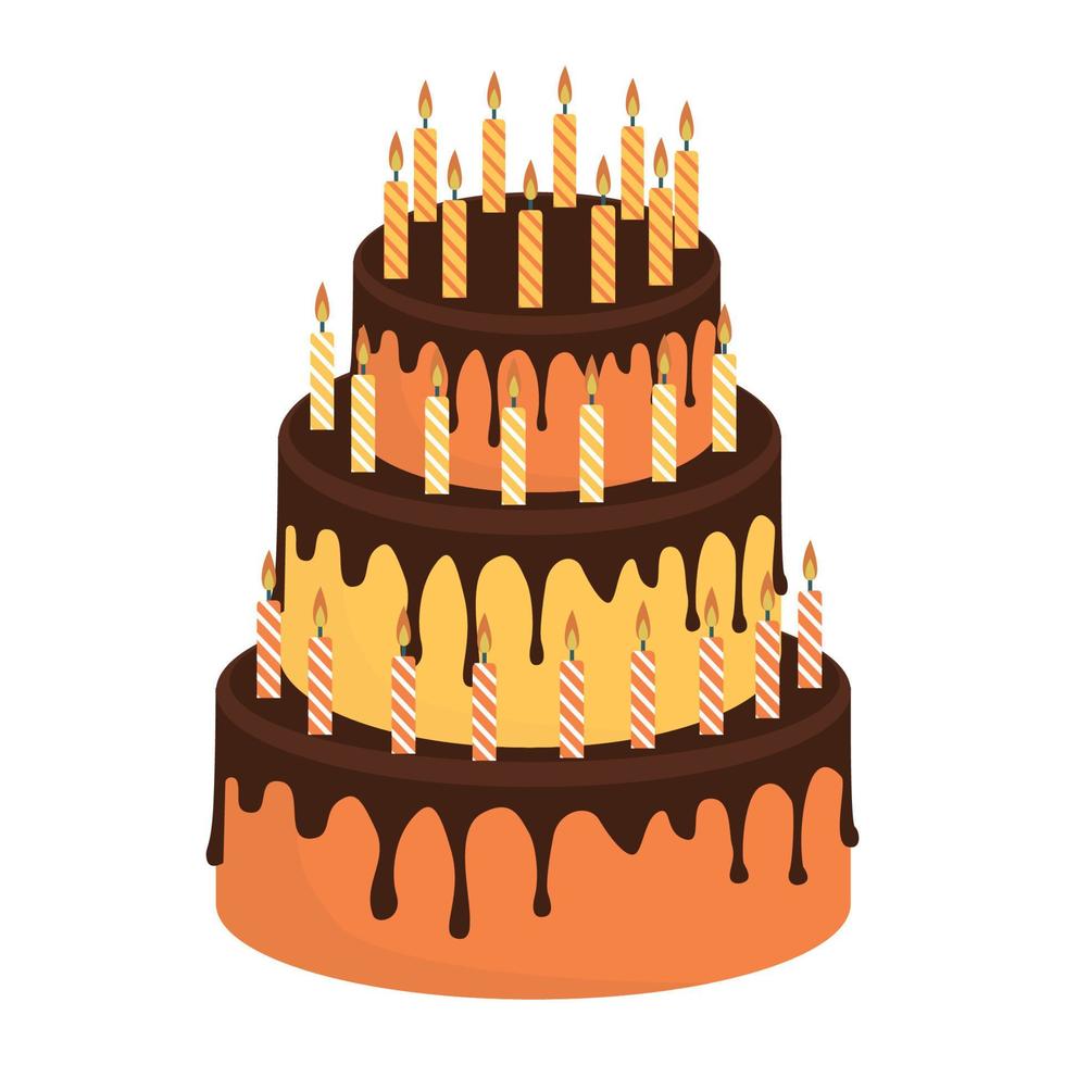 Vector illustration of cake