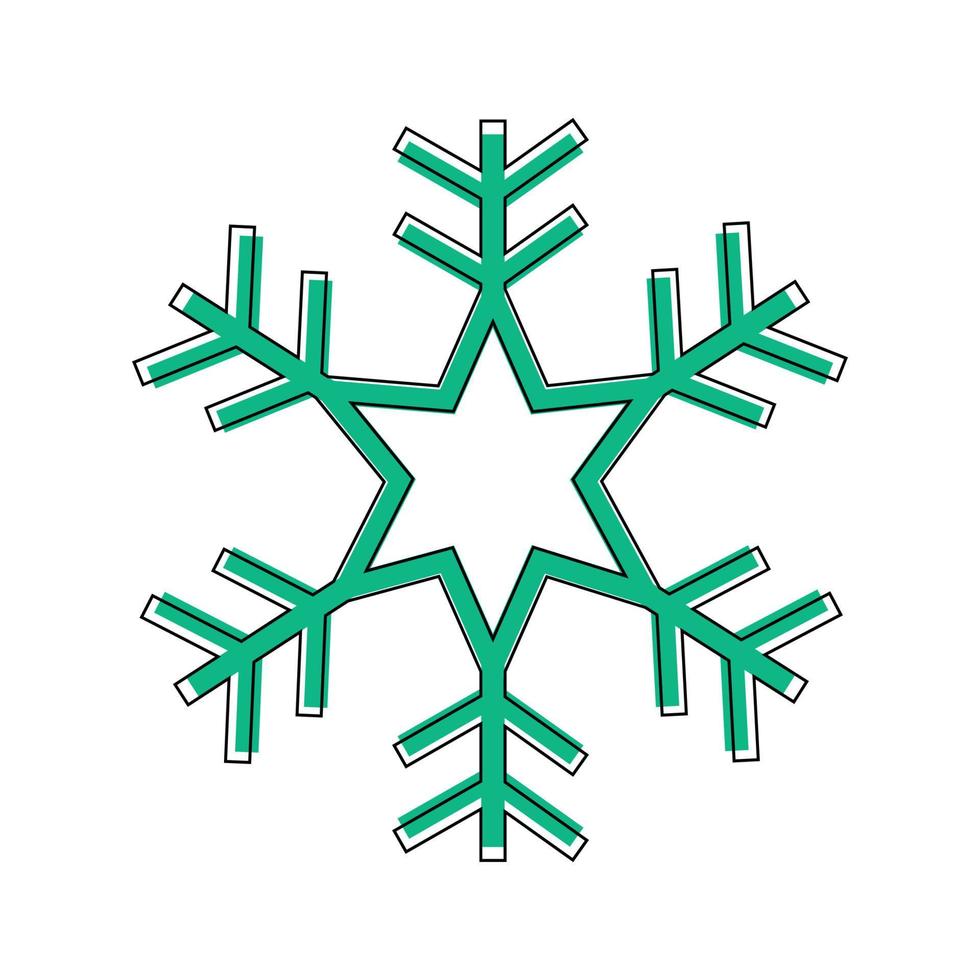 Vector illustration of snowflak
