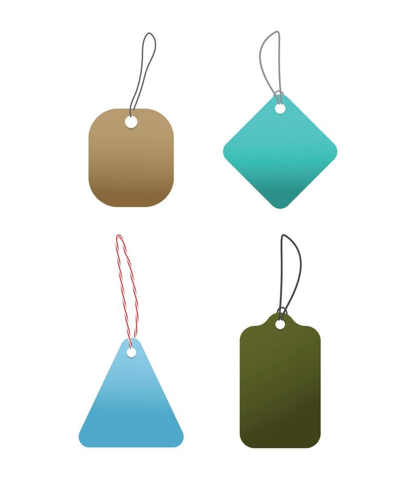 Set vector illustration of Tags