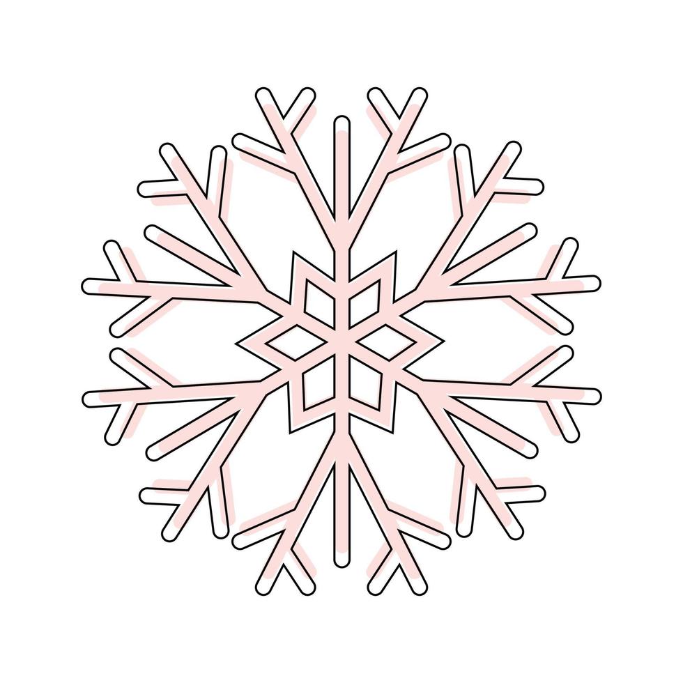 Vector illustration of snowflak