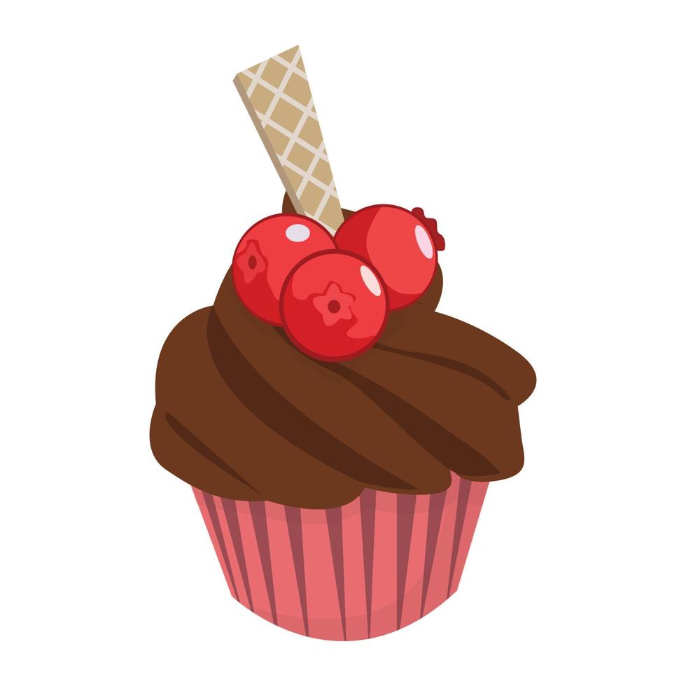 Vector illustration of Muffin